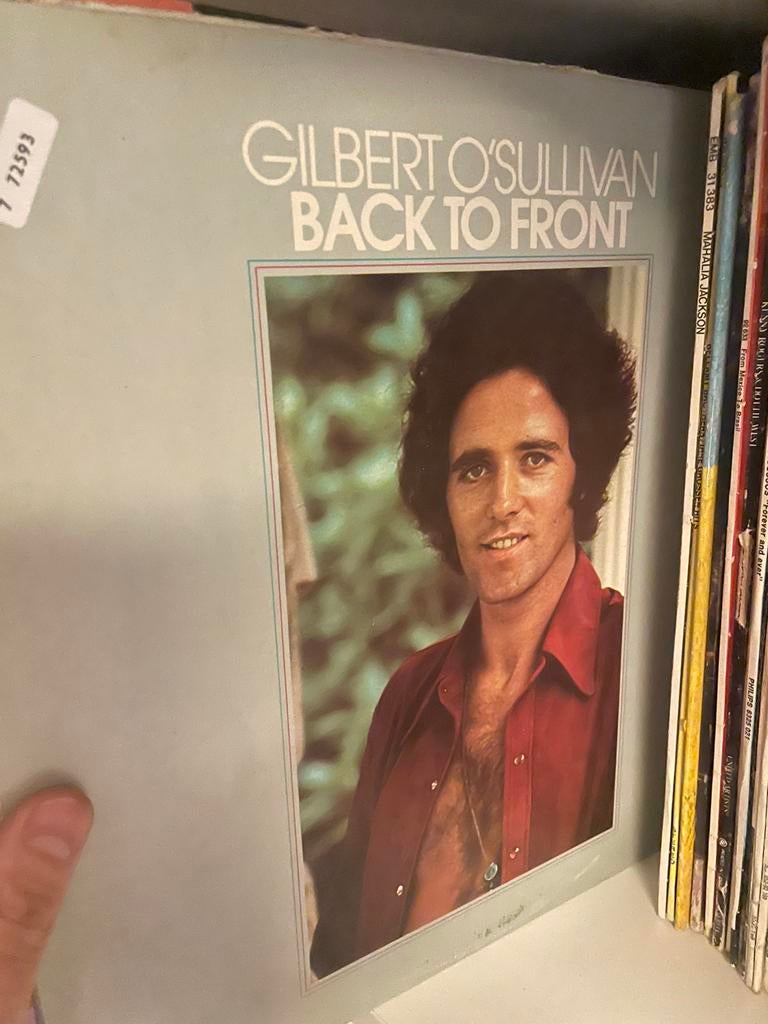 Lp gilbert o’sullivan back to front, Cd's en Dvd's, Vinyl | Pop, Ophalen of Verzenden, Zo goed als nieuw, 12 inch
