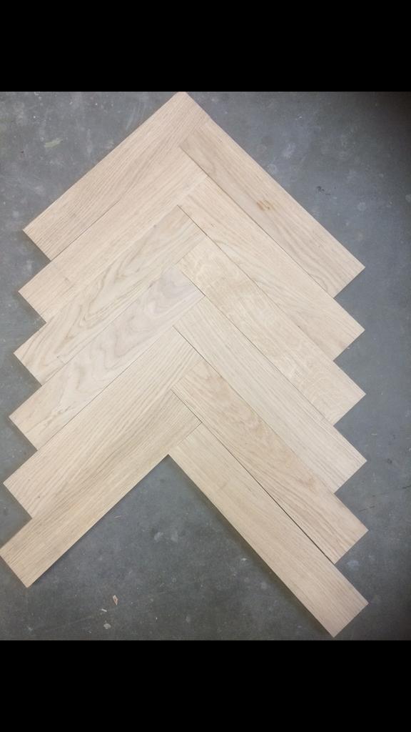 Eiken latjes/tapis in de maat 284x71x6 NU €20 per m2 OP=OP, Nieuw, Minder dan 50 cm, 10 m² of meer, Hout