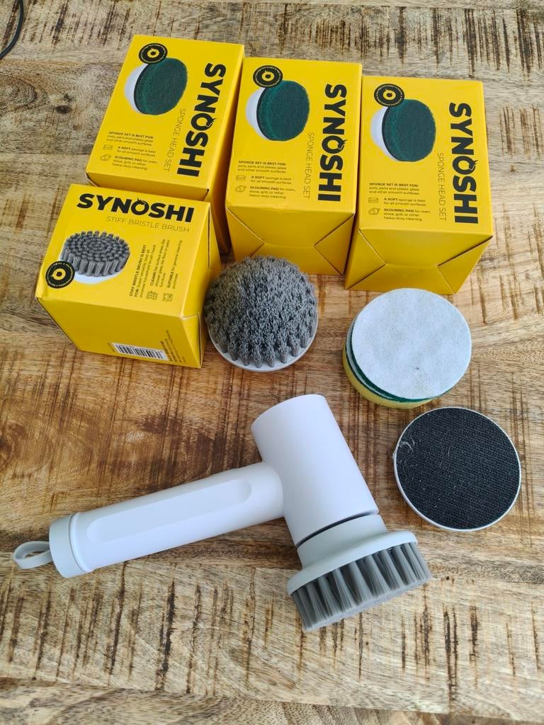 Elektrische hand scrubber met borstels en sponzen, Ophalen of Verzenden