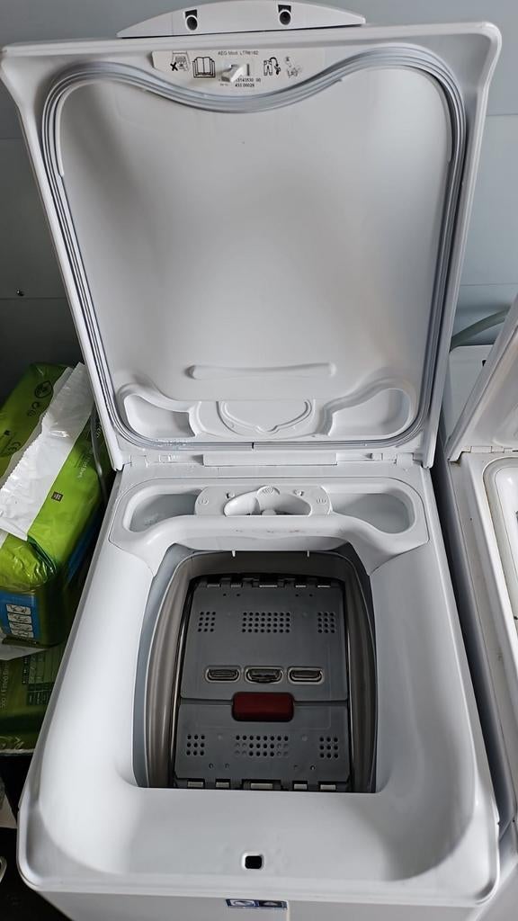 AEG bovenlader wasmachine, 4 tot 6 kg, Ophalen, 1200 tot 1600 toeren, 85 tot 90 cm