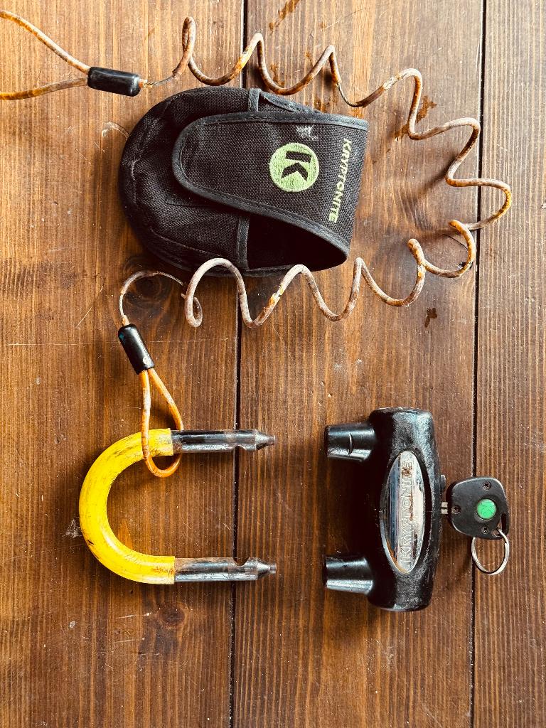 Kryptonite motorslot voor schijf rem voor, Ophalen of Verzenden, Gebruikt