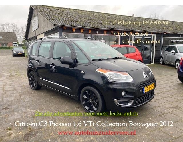 CITROEN C3 Picasso 1.6 VTi 120PK Collection Climate Cruise, Voorwielaandrijving, Euro 5, Stof, Gebruikt