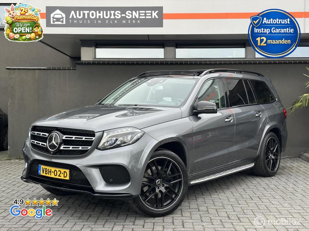 Mercedes GLS 350 D 4MATIC | BTW | Grijs Kenteken | Pano |AMG, Gebruikt, Lederen bekleding, 258 pk, 2987 cc