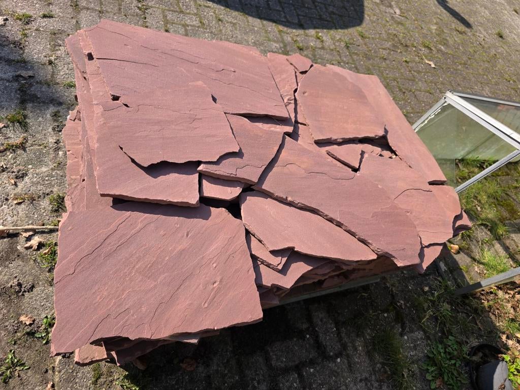 Flagstones stenen., Ophalen, Overige materialen, Minder dan 20 cm, 10 m² of meer