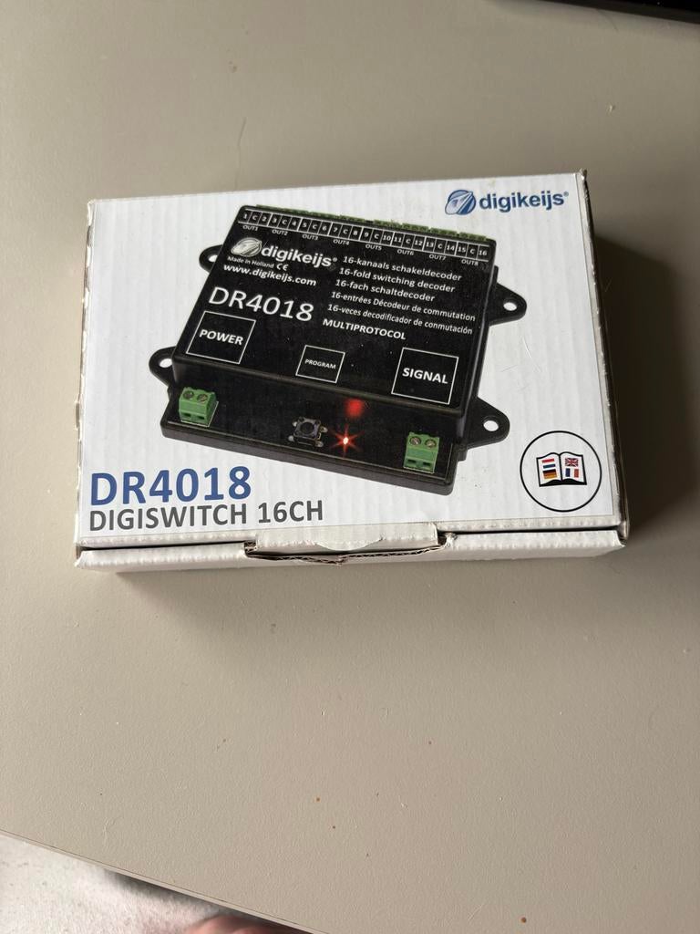 Digikeijs DR4018 Digiswitch 16CH schakeldecoder, Hobby en Vrije tijd, Overige merken, Gelijkstroom of Wisselstroom, Overige typen