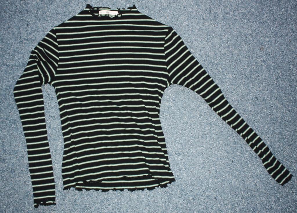 Nieuwe America today gestreepte shirt zwart/groen/wit shirt, Zwart, Maat 46/48 (XL) of groter, Nieuw, Ophalen of Verzenden