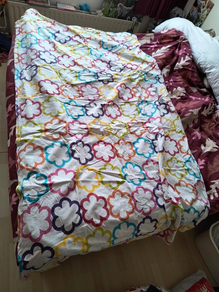 Eenpersoons dekbedovertrek 90x20/, Gebruikt, Dekbedovertrek, Ophalen of Verzenden, Overige kleuren