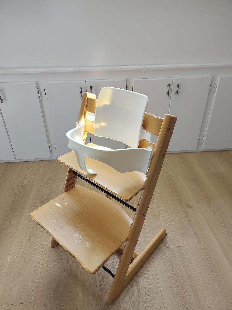 Stokke Tripp Trapp met babyset, Ophalen, Gebruikt, Meegroeistoel, Stoelverkleiner