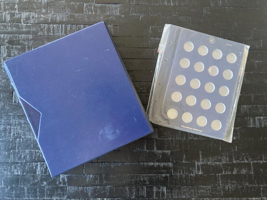 2002 Leuchtturm Vista Albums met cassete en vista muntbladen, Ophalen of Verzenden, Verzamelmap