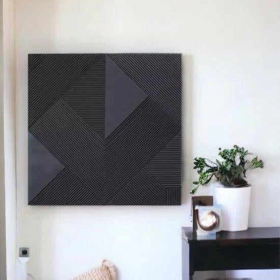 NIEUW IN DOOS: PTMD Belinda Wandpaneel Zwart - 120x120cm, Ophalen, Info@ptmd.nl, Nieuw, Aalsmeer