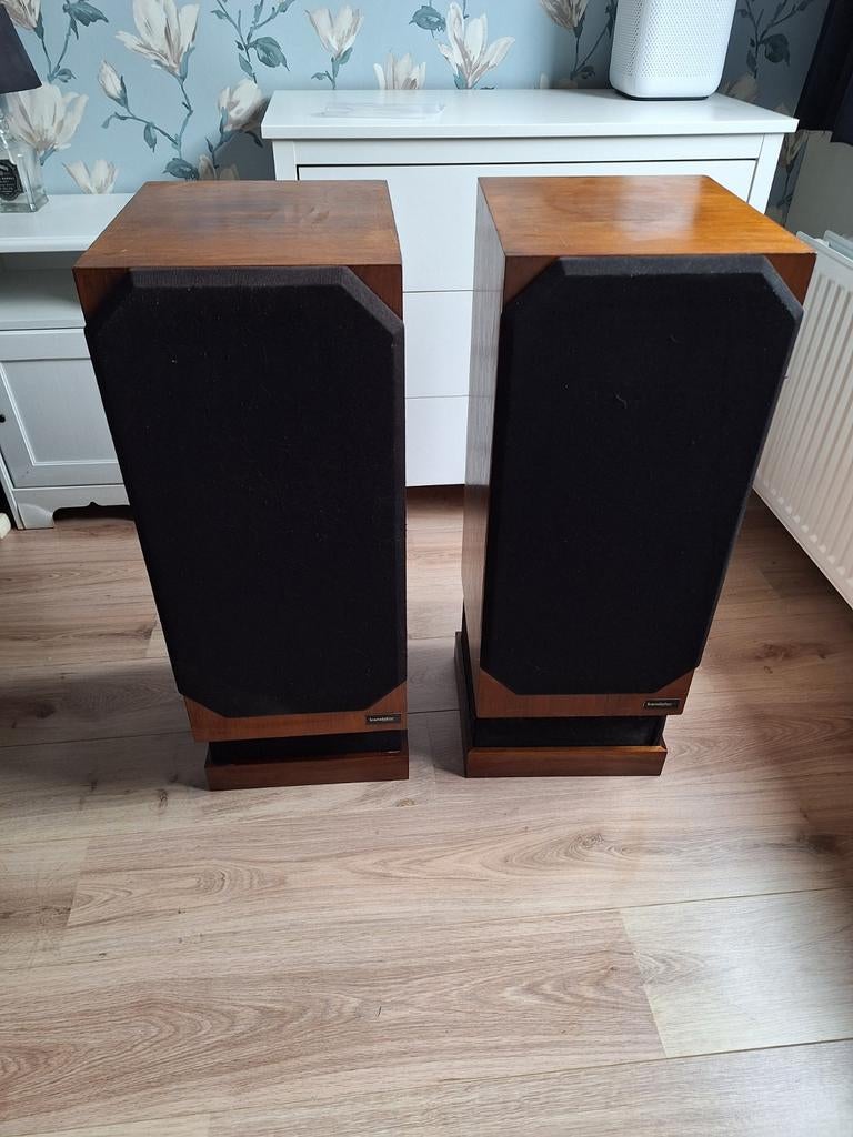 Translator Impact 4-II speakers met orginele stands, Audio, Tv en Foto, Luidsprekers, Gebruikt, 120 watt of meer, Front, Rear of Stereo speakers