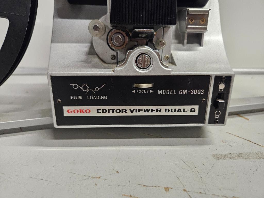 Goko, GM-3003 Dual8 8mm viewer film editor ``Vintage``, Verzamelen, Fotografica en Filmapparatuur, Ophalen