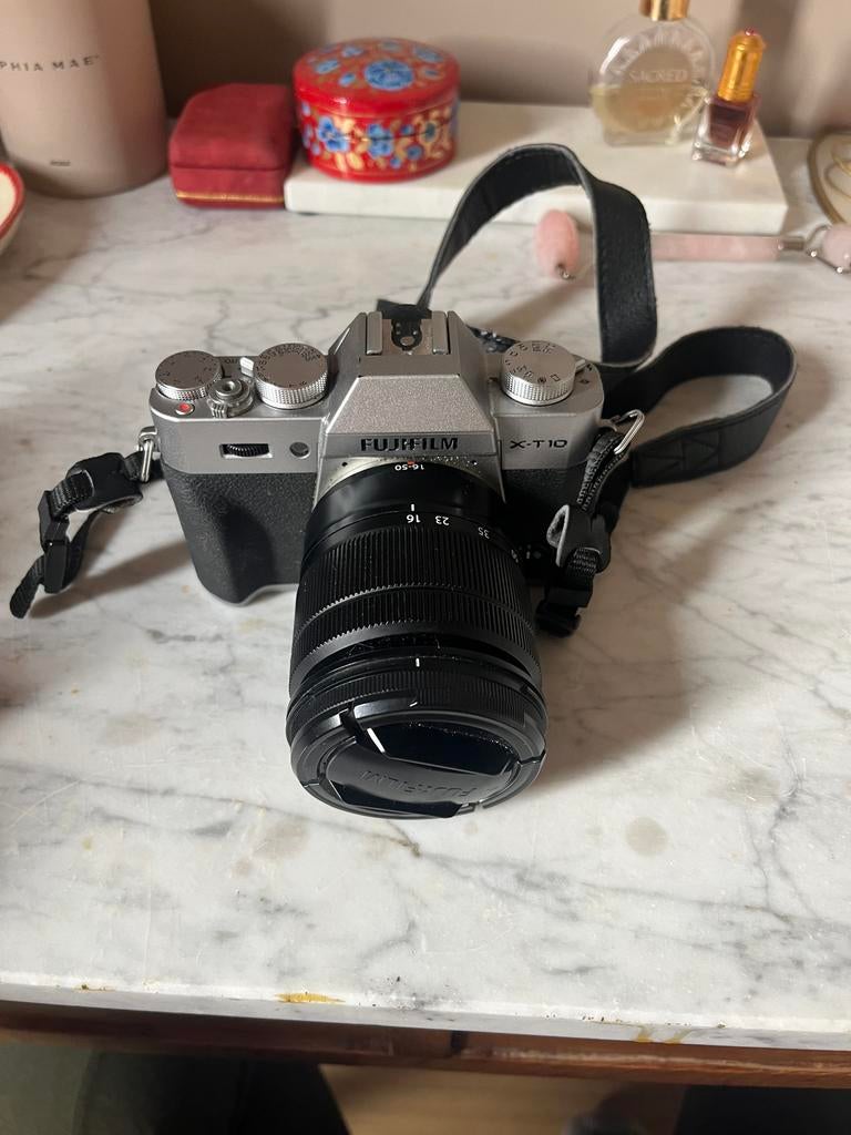 Fujifilm X-T10 Vintage Stijl met tas en extra lens (zoom), Ophalen, Gebruikt, Spiegelreflex, Fuji