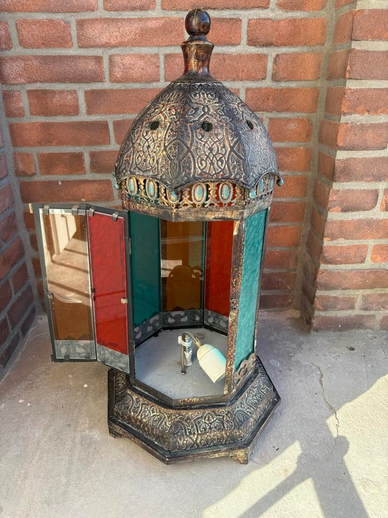Handgemaakte Marokkaanse Oosterse Lamp - 35x67 cm, Ophalen, Gebruikt