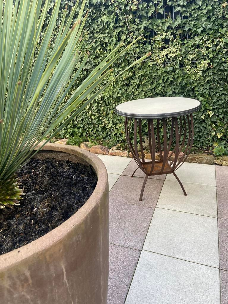 Tuin tafel bistro tafel horeca tafel  tuintafel bijzettafel, Ophalen, Gebruikt, Rond