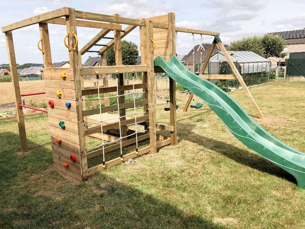 GRATIS GLIJBAAN | klimwand, monkeybars & duikelrek! Crossfit, Welles Tuinhout, Klimtouw, Mail@wellestuinhout.nl, Nieuw