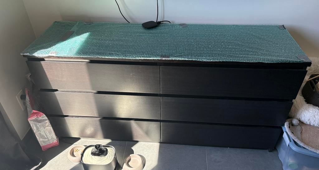 Ruim zwart dressoir, Huis en Inrichting, Ophalen, Zo goed als nieuw