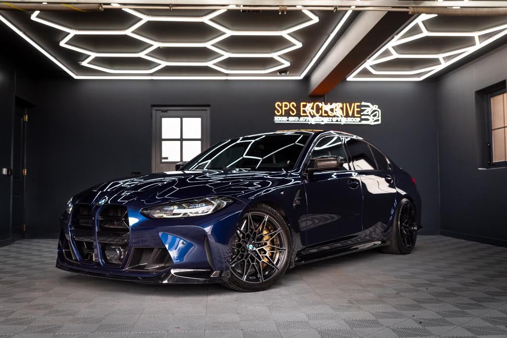 BMW 3 Serie M3 xDrive Competition Keramisch / Buckets / Tans, Auto's, Automaat, Blauw, Bedrijf, Vierwielaandrijving