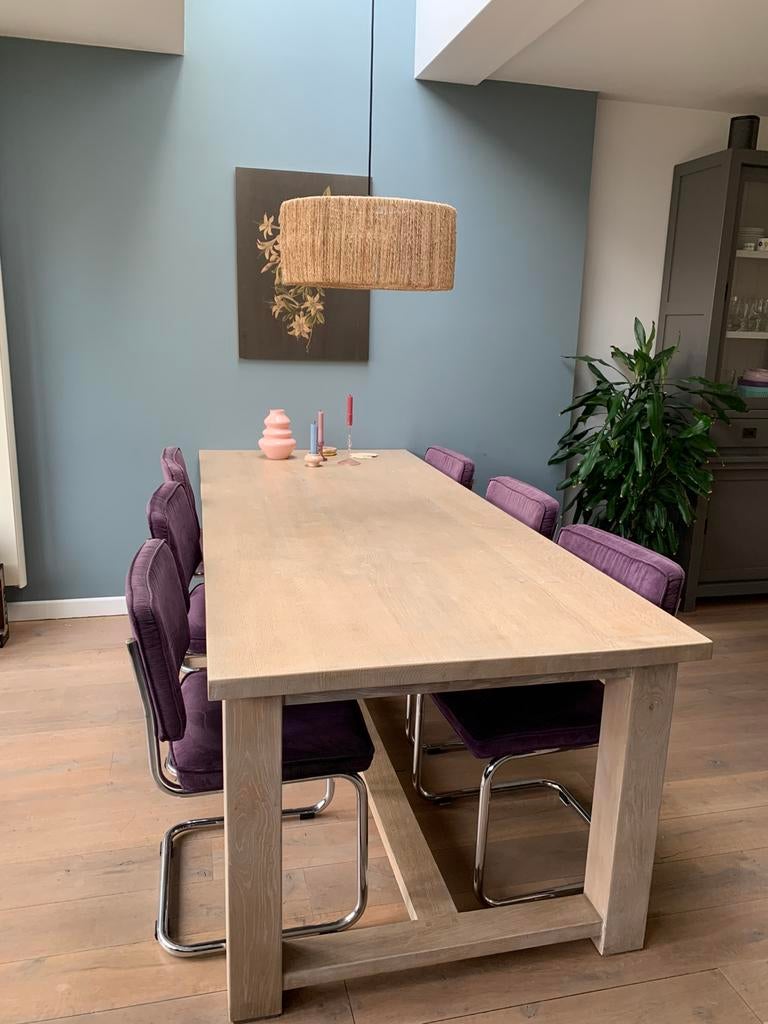 Ridge Rib stoel Zuiver Paars, Ophalen, Gebruikt, Rond, 50 tot 100 cm