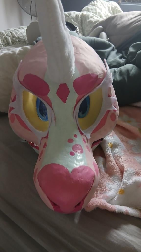 Draak hoofd (Niet klaar), Hobby en Vrije tijd, Kostuums, Theaterbenodigdheden en LARP, Ophalen of Verzenden, Zo goed als nieuw