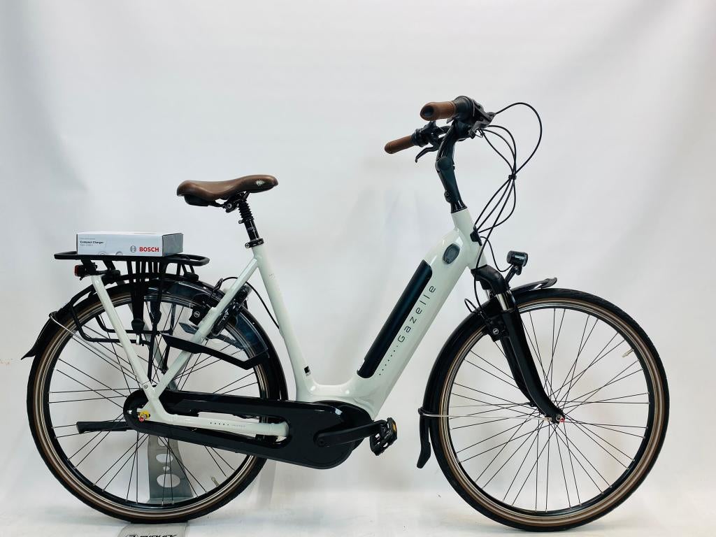 GAZELLE Grenoble C8 ebike damesfiets L-57cm – km 1906, Versnellingen, Zo goed als nieuw, Gazelle, 56 cm of meer