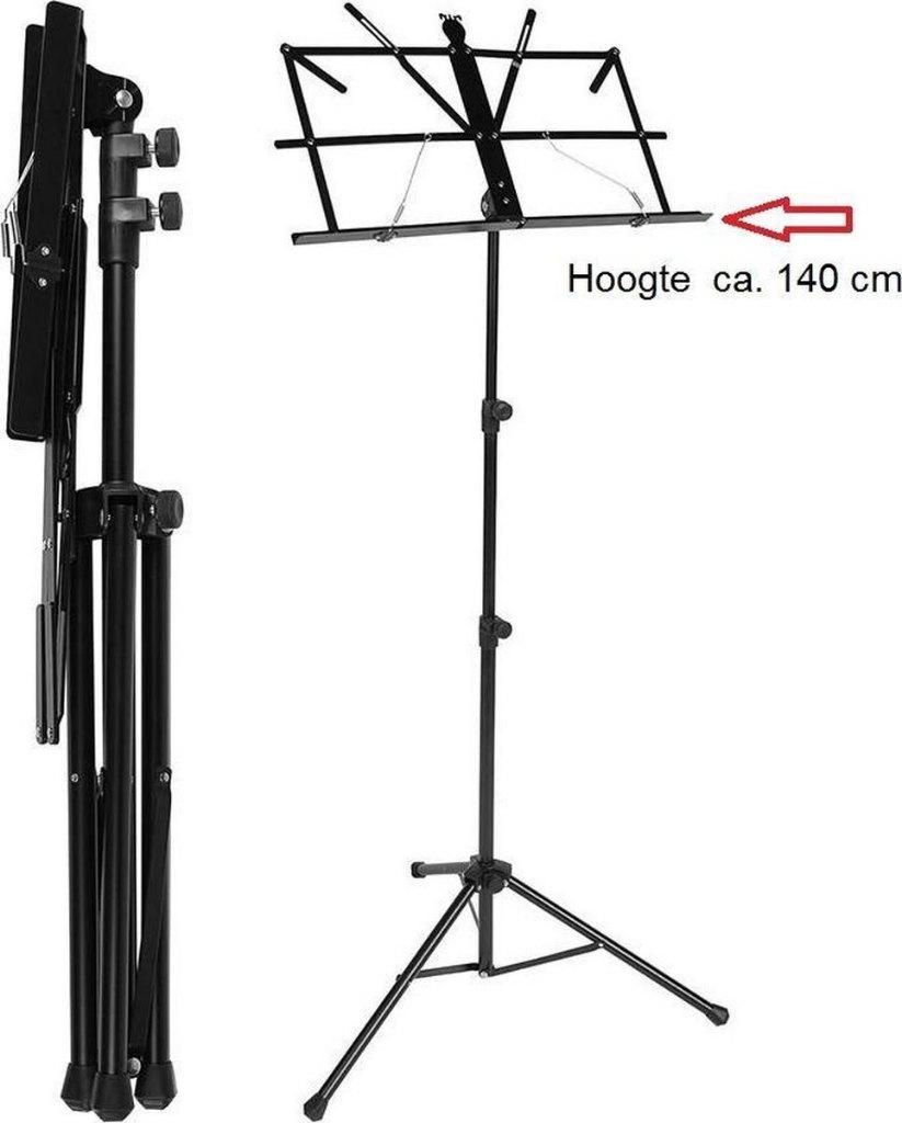 Lessenaar Extra Hoog - Opvouwbaar, Zwart, Ophalen of Verzenden, Nieuw, Overige instrumenten