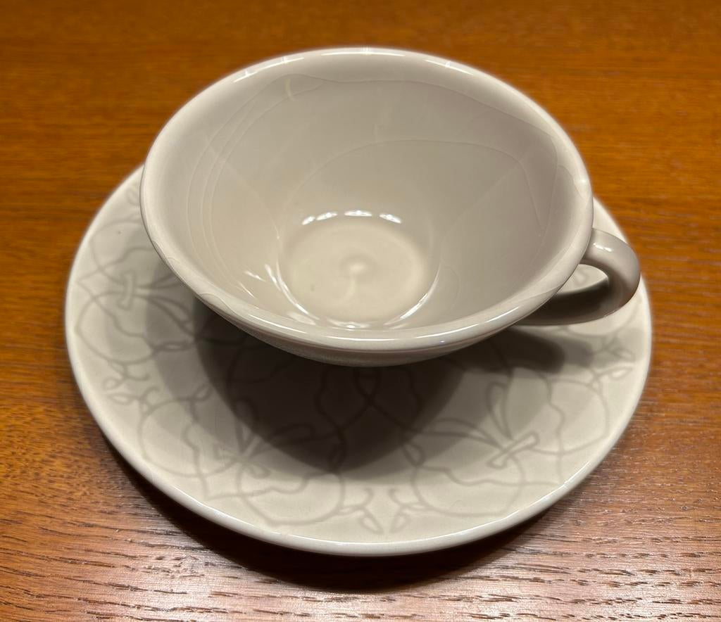 Zara Home kop en schotel set (4x), Keramiek, Ophalen of Verzenden, Zo goed als nieuw, Overige stijlen