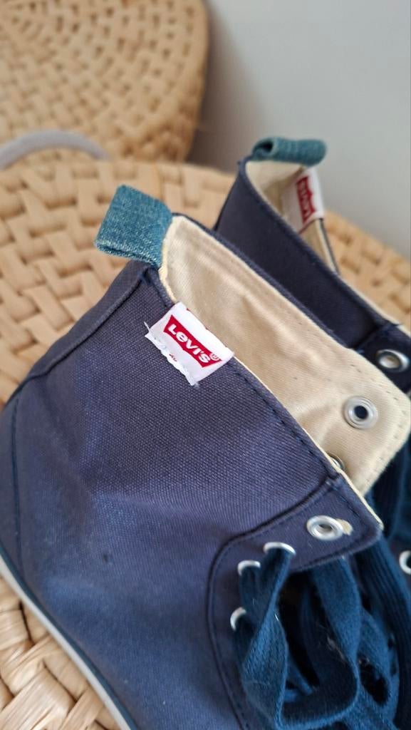 Levi's hoge sneakers, donkerblauw, Ophalen of Verzenden, Zo goed als nieuw