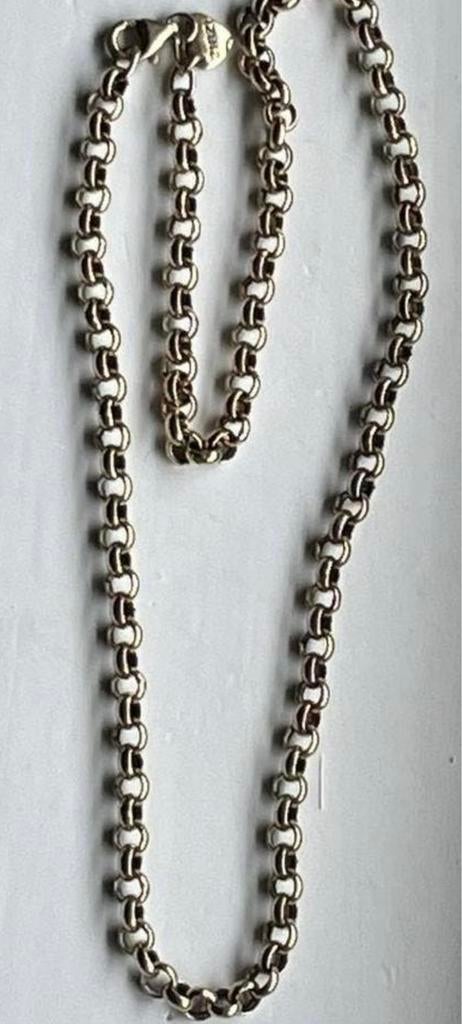 ZINZI zilveren Jasseron ketting, Sieraden, Tassen en Uiterlijk, Kettingen, Ophalen of Verzenden, Zo goed als nieuw, Zilver