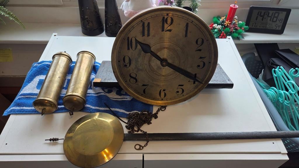 Uurwerk staande klok Urgos, Antiek en Kunst, Antiek | Klokken, Ophalen