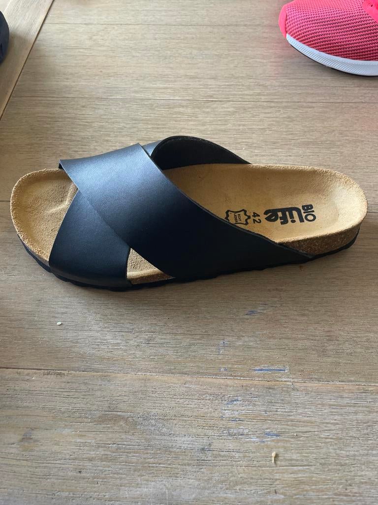 Zwarte Bio Life sandalen maat 42, Ophalen of Verzenden, Gedragen, Zwart, Sandalen of Muiltjes