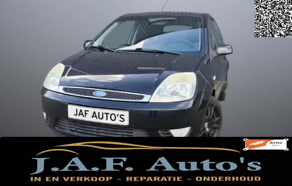 Ford Fiesta 1.3 Airco Elek pakket Trekhaak Nw APK!, 1299 cc, 4 cilinders, Zwart, Bedrijf
