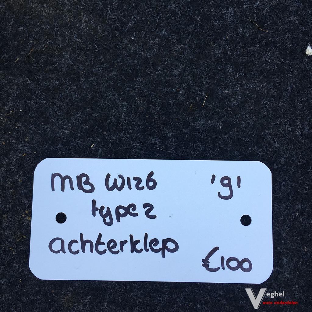 Mercedes W126 3.0 Benzine 1991   Type 2  Achterklep, Ophalen, Gebruikt, -, Achter