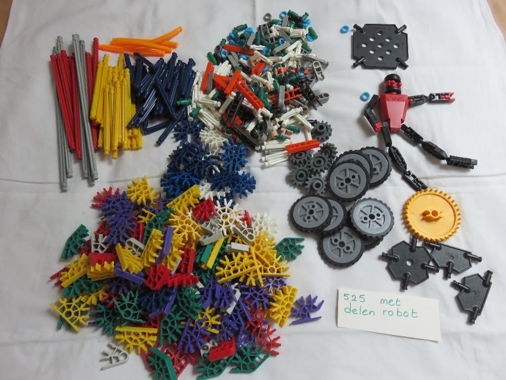 Knex constructieset 525 delig met rode robot., Ophalen of Verzenden, Gebruikt, K'nex