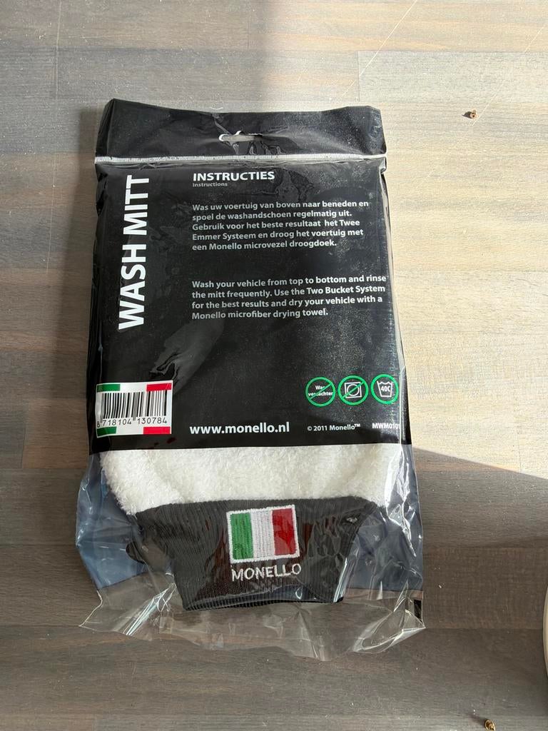 Monello Wash Mitt - Auto Washandschoen - Nieuw en ongebruikt, Ophalen of Verzenden