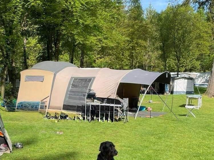 Cabanon Manga Deluxe '18 met imperial, voortent & luifels, Ophalen, Aanwezig, Meer dan 6, Antraciet