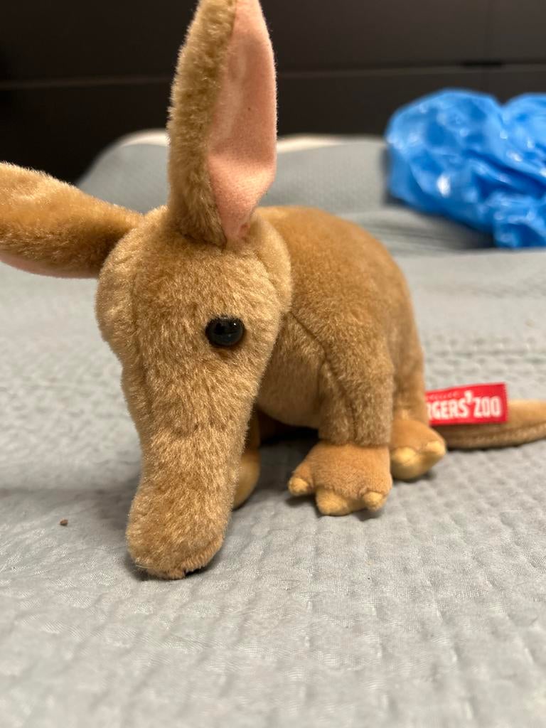 Knuffel aardvarken Burgers' Zoo, Kinderen en Baby's, Speelgoed | Knuffels en Pluche, Ophalen of Verzenden, Zo goed als nieuw, Overige typen