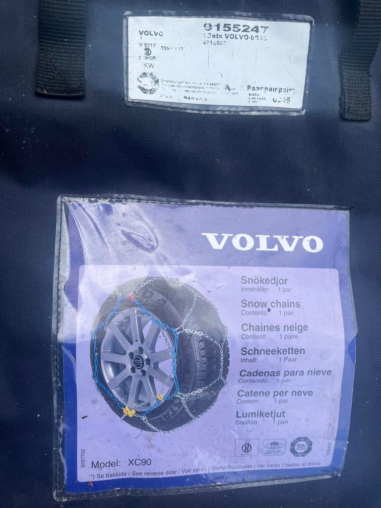 Originele Volvo XC90 Sneeuwkettingen (2003-2015), Auto diversen, Sneeuwkettingen, Ophalen, Nieuw