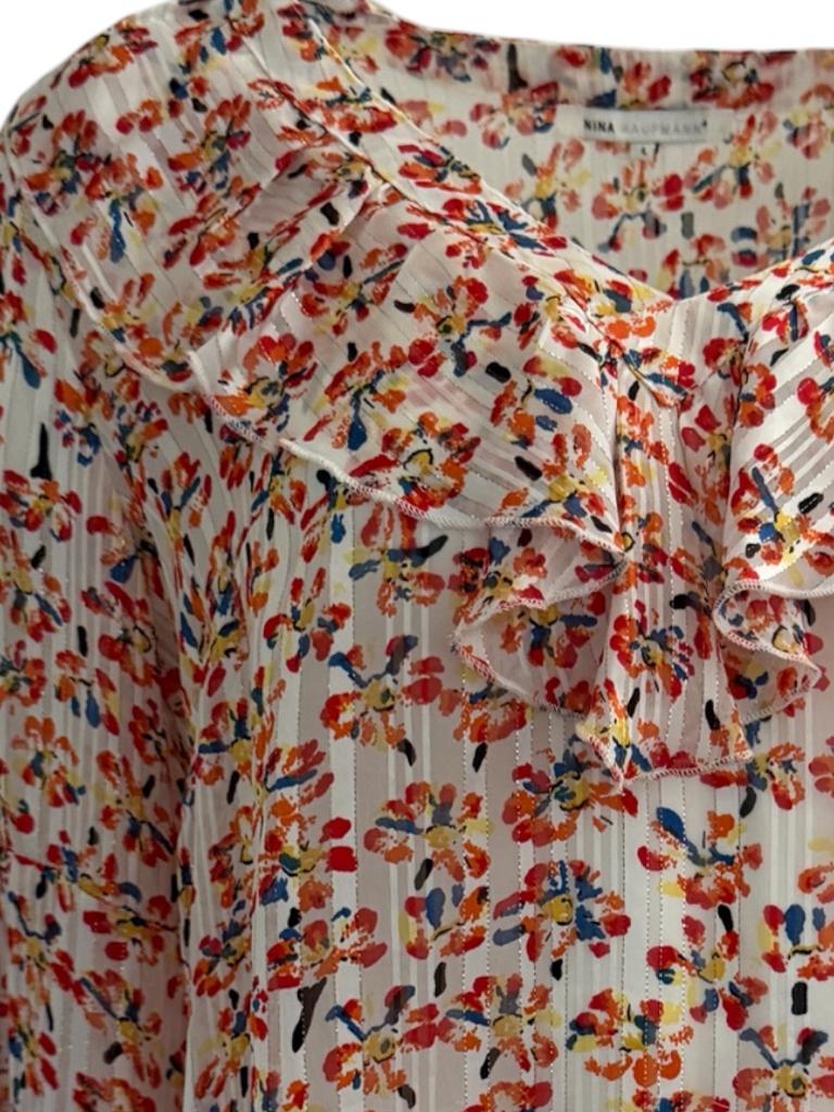 Nina Kaufmann shirt lange mouw L, Maat 38/40 (M), Ophalen of Verzenden, Zo goed als nieuw, Lange mouw