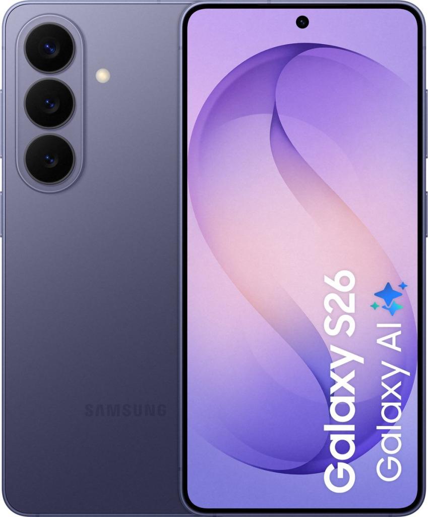 Samsung Galaxy S26 - 256GB - Cobalt Violet, Store.nl@samsung.com, Paars, Touchscreen, Nieuw