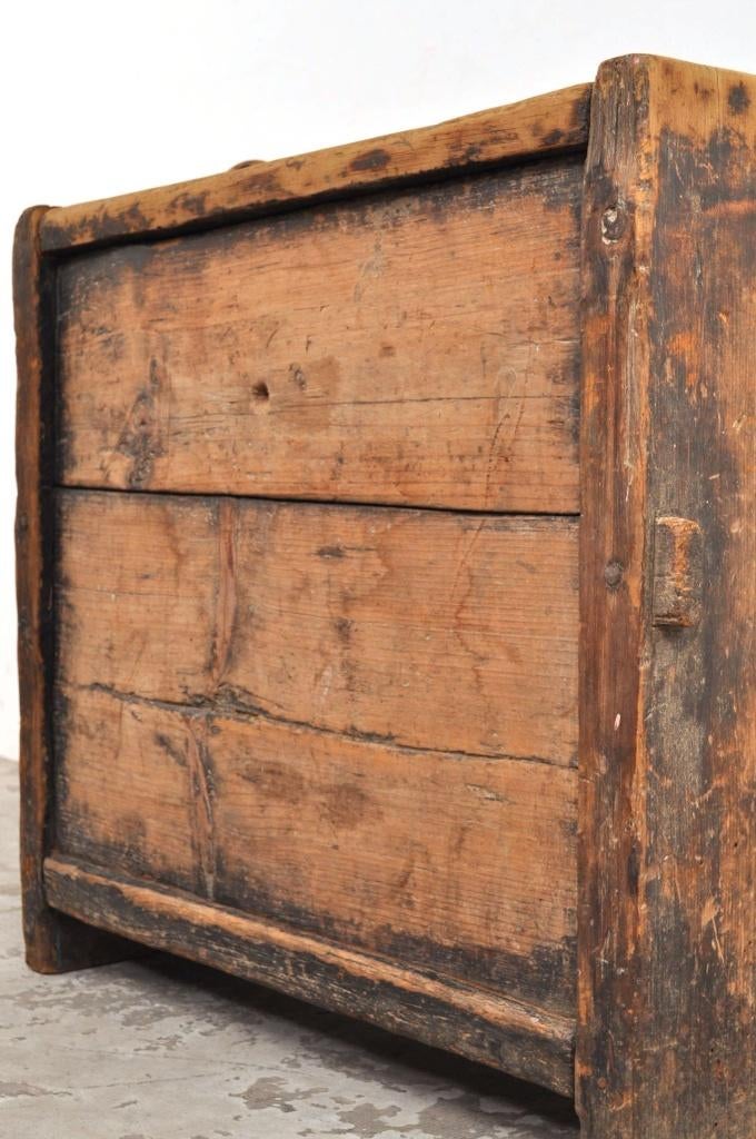 Houten antieke kist Himalaya EYECATCHER, Gebruikt, Minder dan 50 cm, Ophalen of Verzenden, 75 tot 100 cm