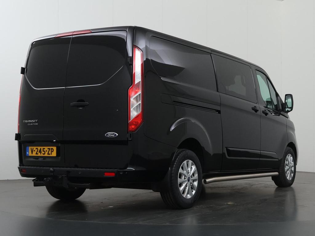 Ford Transit Custom 300 2.0 TDCI | L2 H1 | LIMITED | DUBBEL, Stof, Gebruikt, 4 cilinders, Zwart