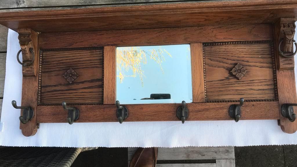 Art deco- Amsterdamse school kapstok, Ophalen of Verzenden