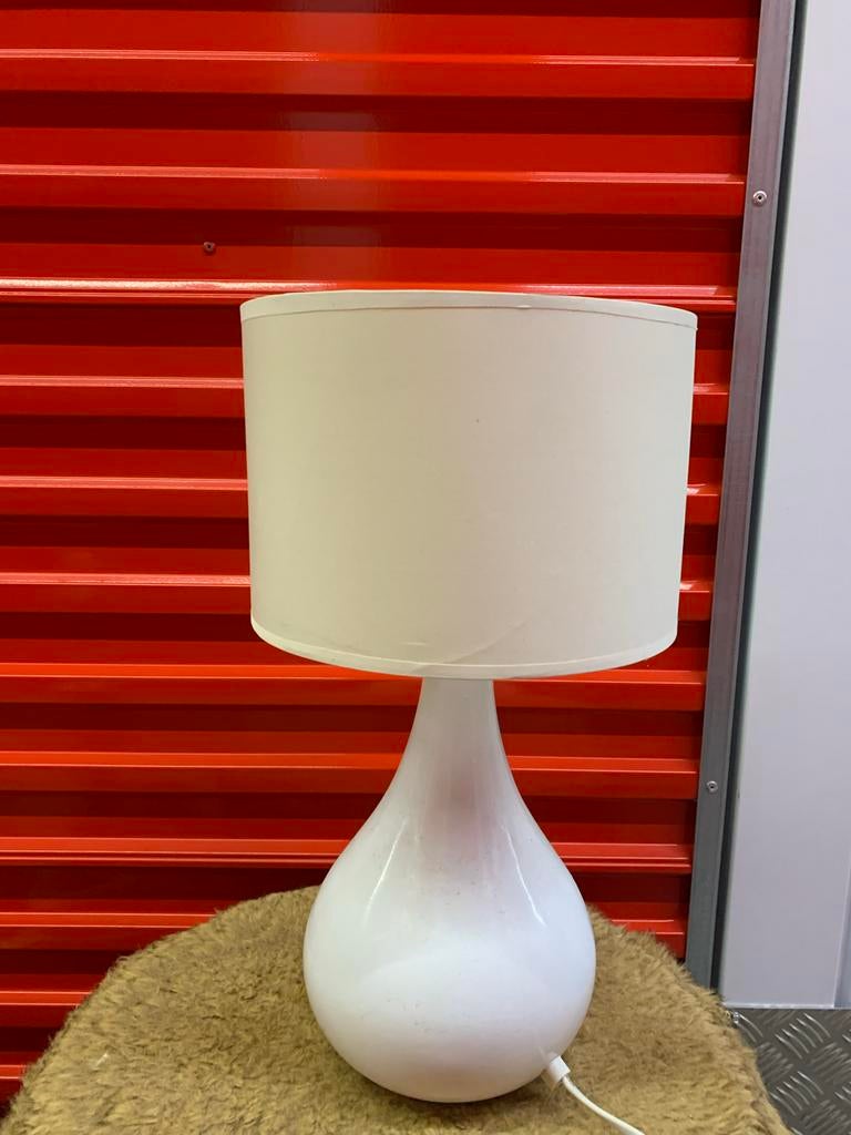 Klein wit schemerlampje, Ophalen, Zo goed als nieuw, Stof, Minder dan 50 cm