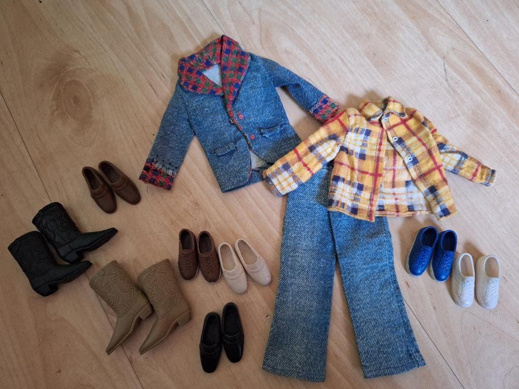 Ken Mattel vintage kleding, Ophalen of Verzenden, Gebruikt, Kleertjes