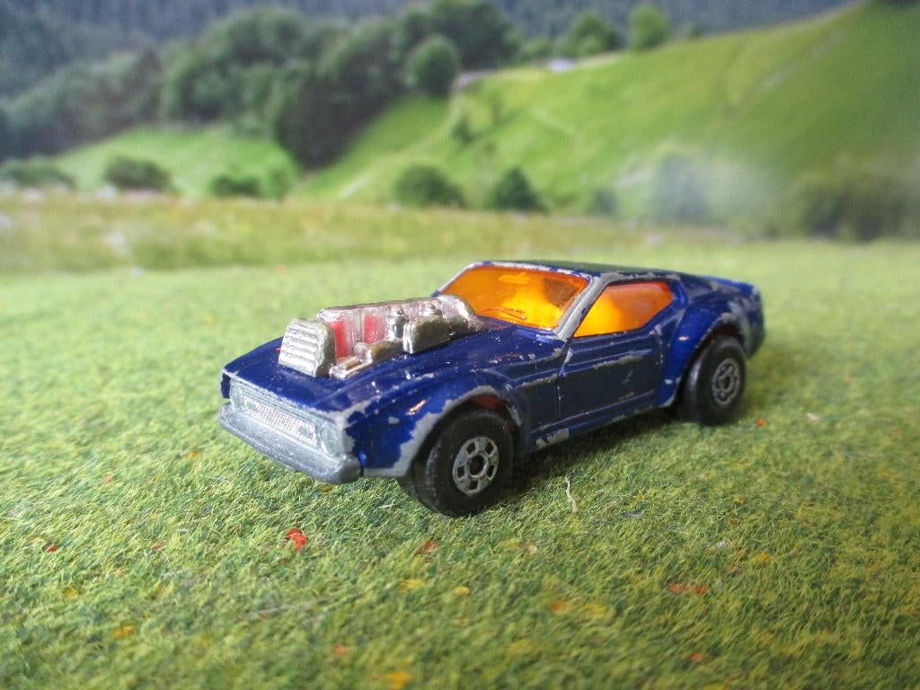 1/65 1971 Ford Mustang Mach 1 Boss Piston Popper- MB44, Ophalen of Verzenden, Gebruikt, Auto