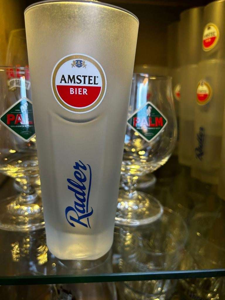 Amstel Radler glazen, Ophalen, Gebruikt, Bierglas