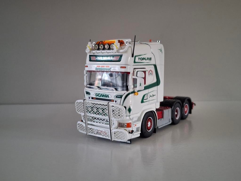 Tekno Scania Jan Mues, Ophalen of Verzenden, Zo goed als nieuw, Bus of Vrachtwagen, Tekno