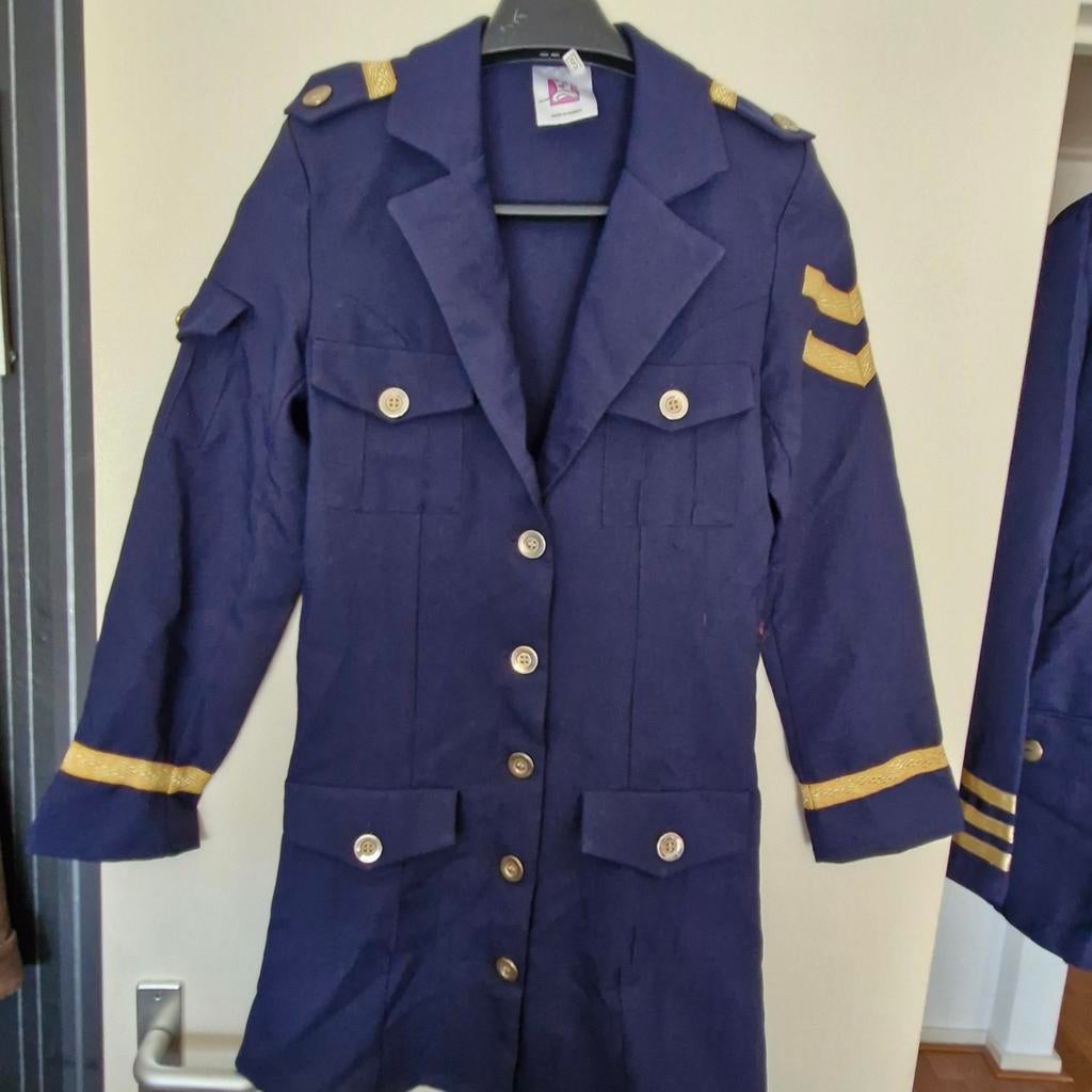 Piloot kostuum / stewardess kostuum, Ophalen of Verzenden, Gebruikt, Pak of Jurk
