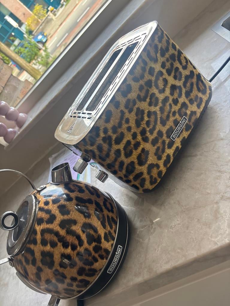 Bourgini broodrooster met luipaardprint, Ophalen, Gebruikt